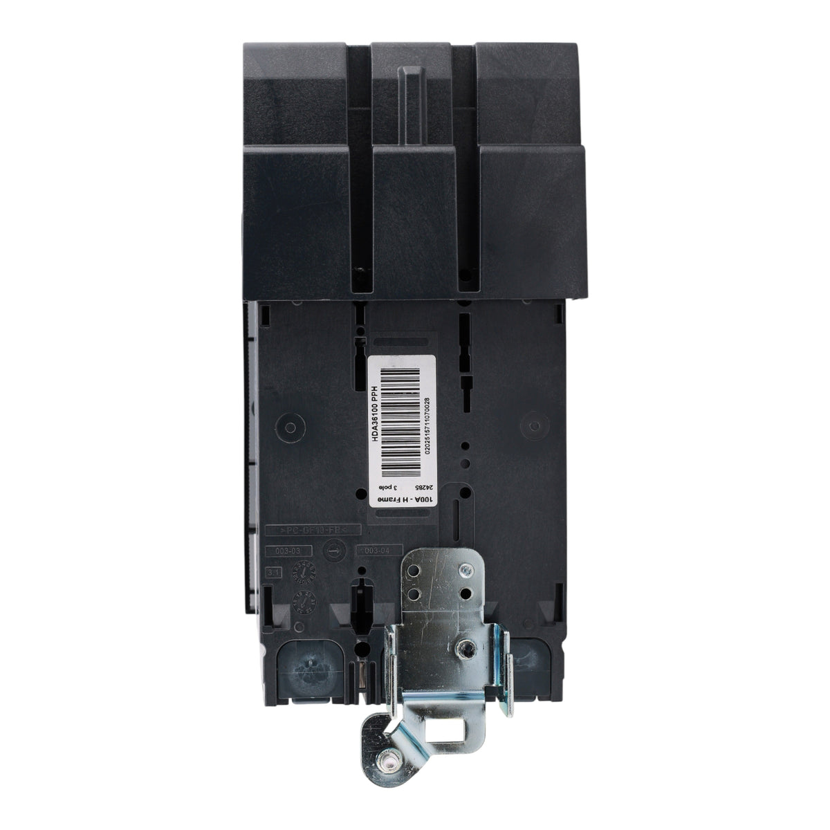 Square D HDA36100 Circuit breaker, PowerPacT H, 100A, 3 pole, 600VAC, 14kA, I-Line, thermal magnetic, 80%, ABC - Image 7