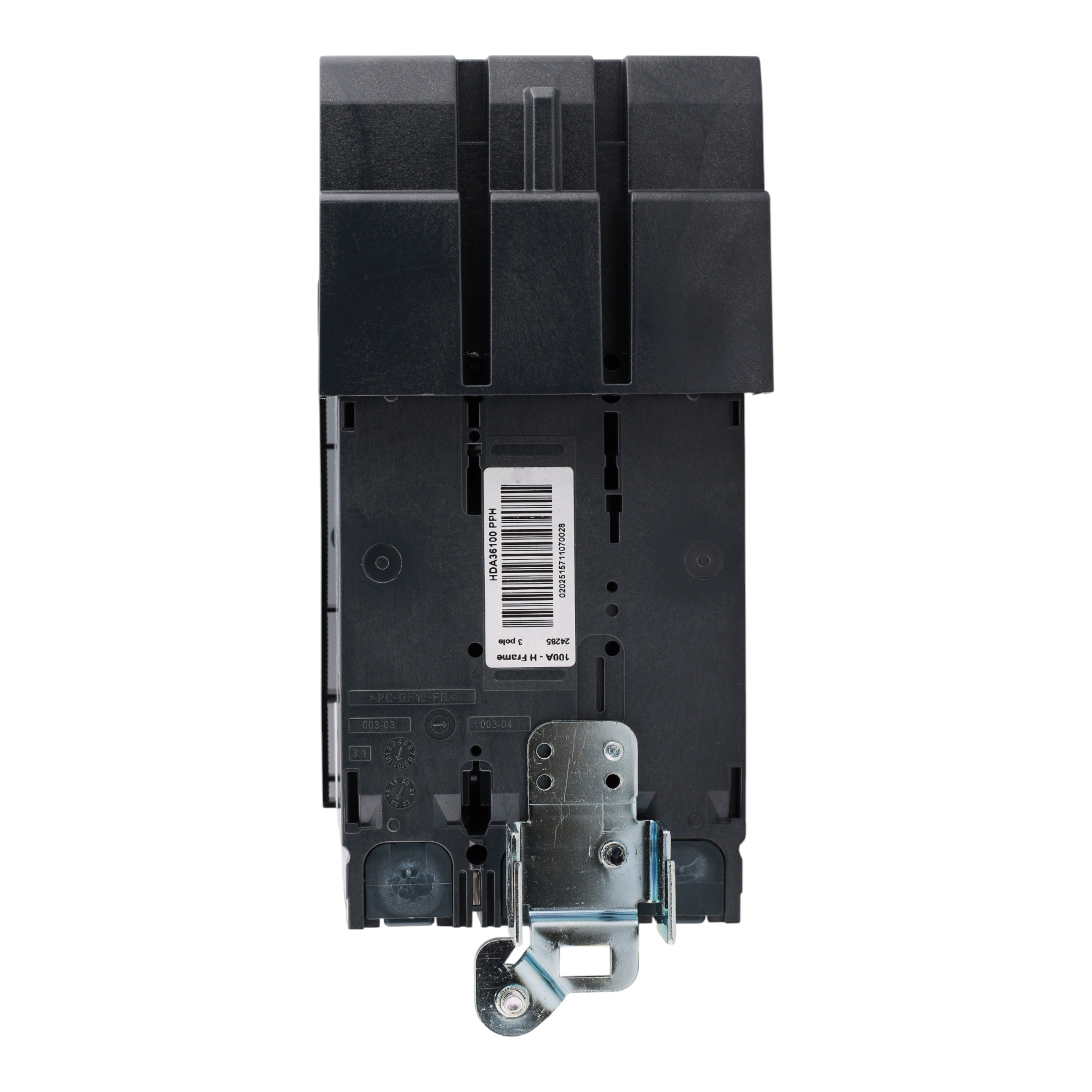 Square D HDA36100 Circuit breaker, PowerPacT H, 100A, 3 pole, 600VAC, 14kA, I-Line, thermal magnetic, 80%, ABC - Image 7