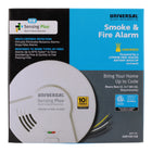 Universal Security Instruments AMI1061SB, Hardwired Smoke and Fire Alarm, 10-Year Battery Backup, Dual Sensor, Interconnectable