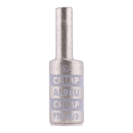 NSI Polaris, PTO-4/0, 4/0 AWG, 2/0 AWG Aluminum Pin, Offset Compression Pin Terminal, White - Image 9