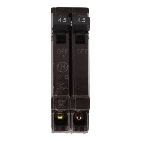GE THQP245, 45A, 120/240V, 2-Pole Circuit Breaker, Plug-In, for Load Centers and Lighting Panels - Image 2