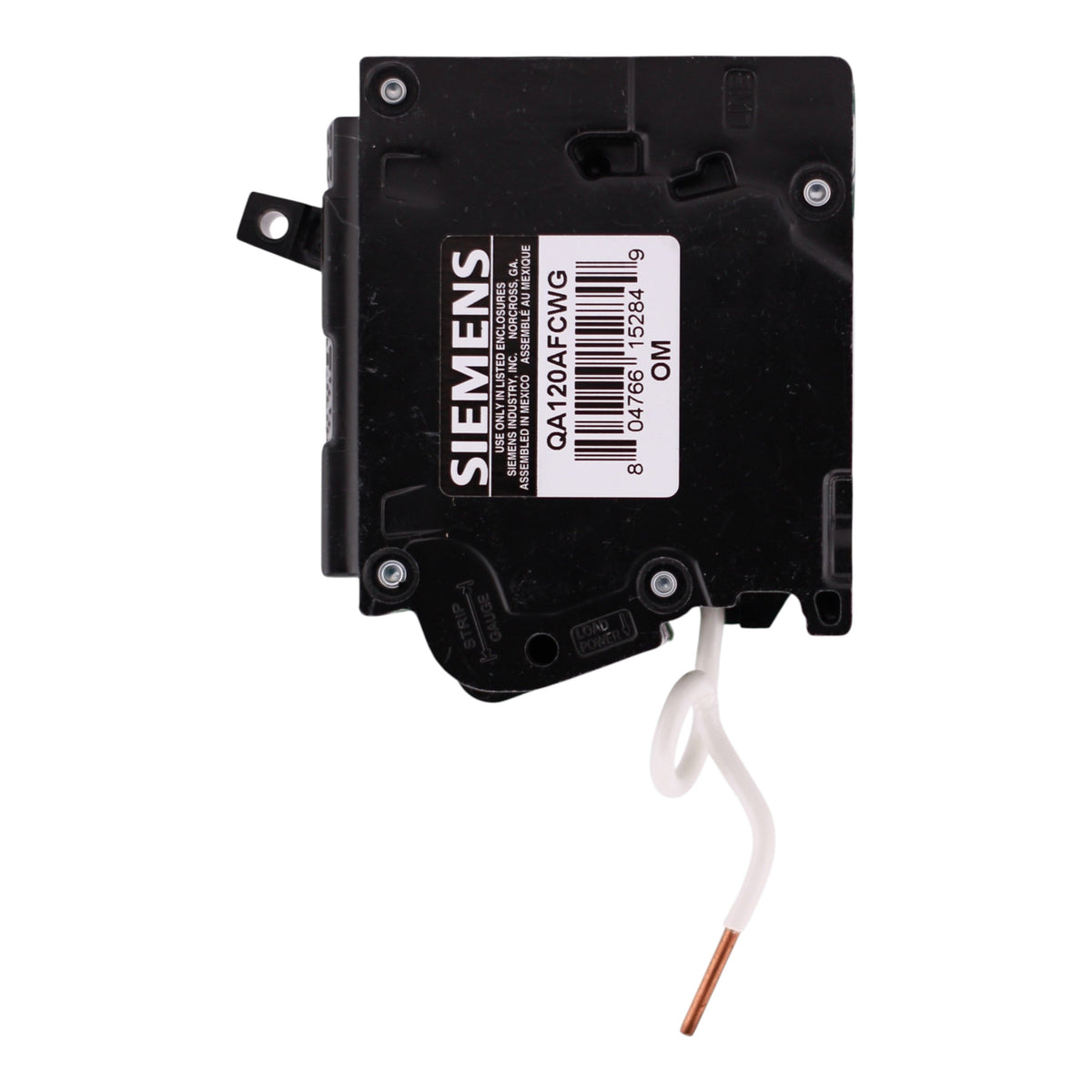 Siemens QA, QA120AFCWG, 20A, 1P, 120V, AFCI, Pigtail Neutral, Circuit Breaker - Image 7