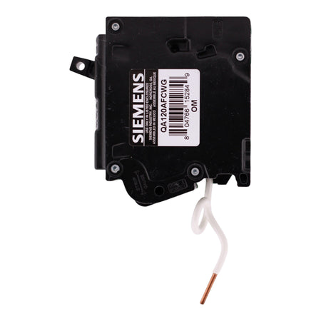 Siemens QA, QA120AFCWG, 20A, 1P, 120V, AFCI, Pigtail Neutral, Circuit Breaker - Image 7