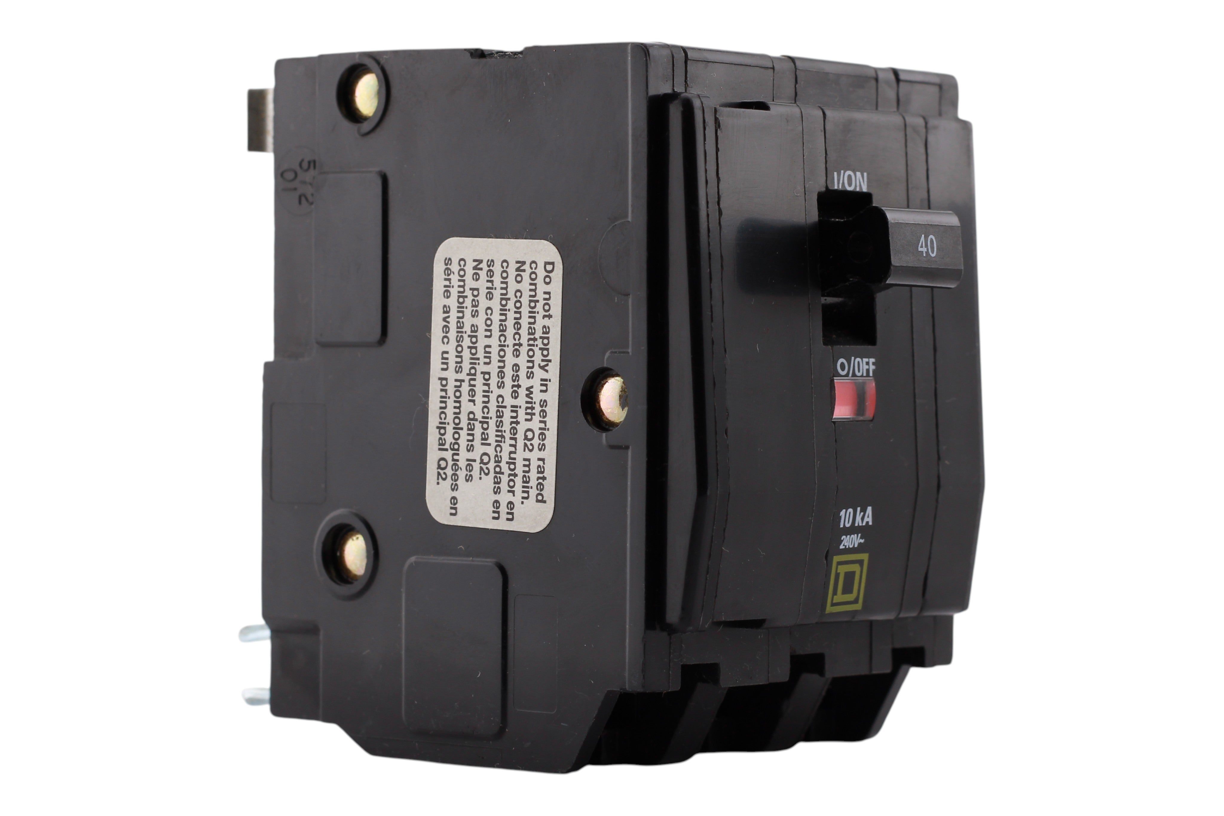 Square D QO QO340 40A, 3P, 120/240V, Thermal Magnetic, Circuit Breaker - Image 8