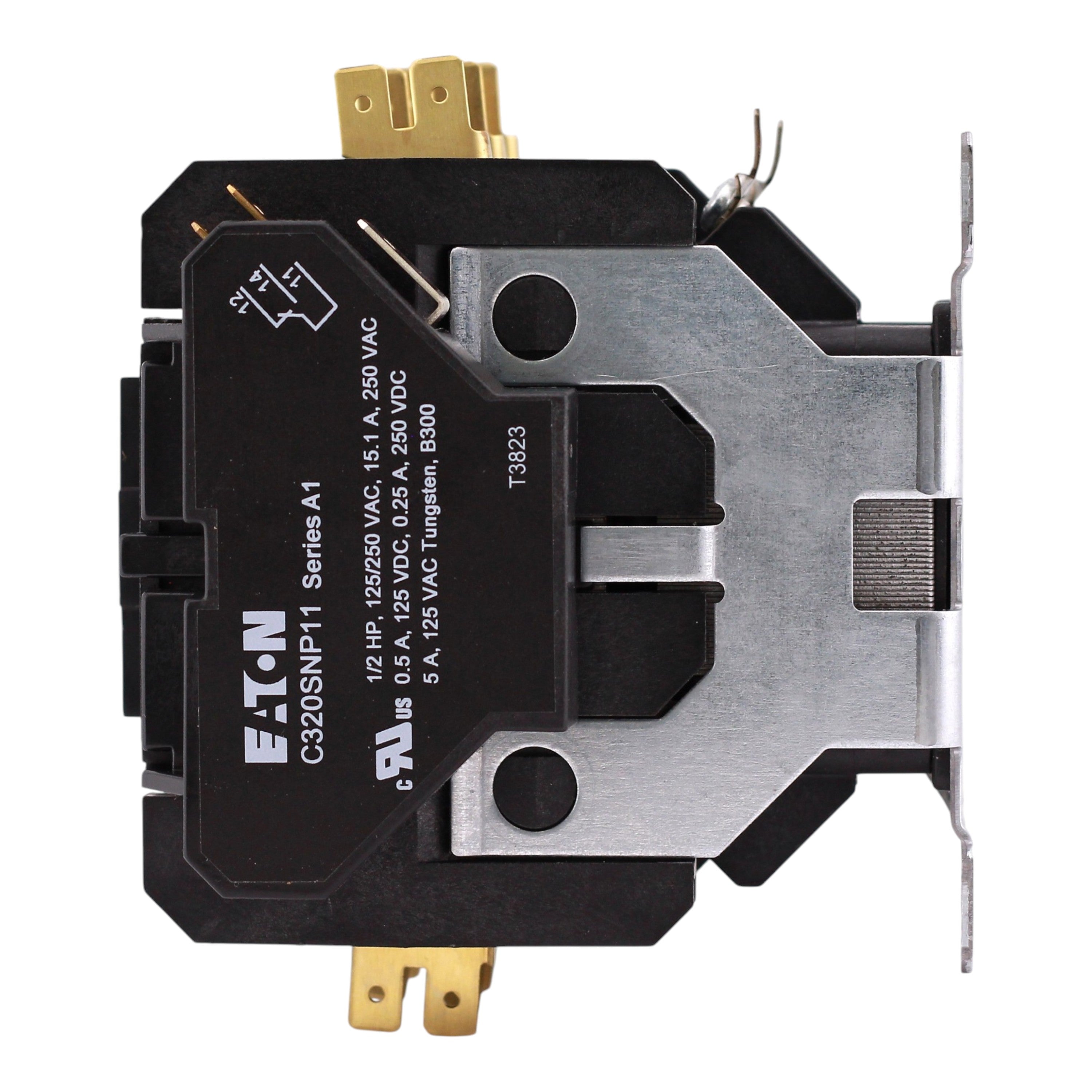 Eaton C25F, C25FNY44AL, 60A, 3-Pole, 110/120V Coil, Definite Purpose Contactor, Open, Metal Plate - Image 8