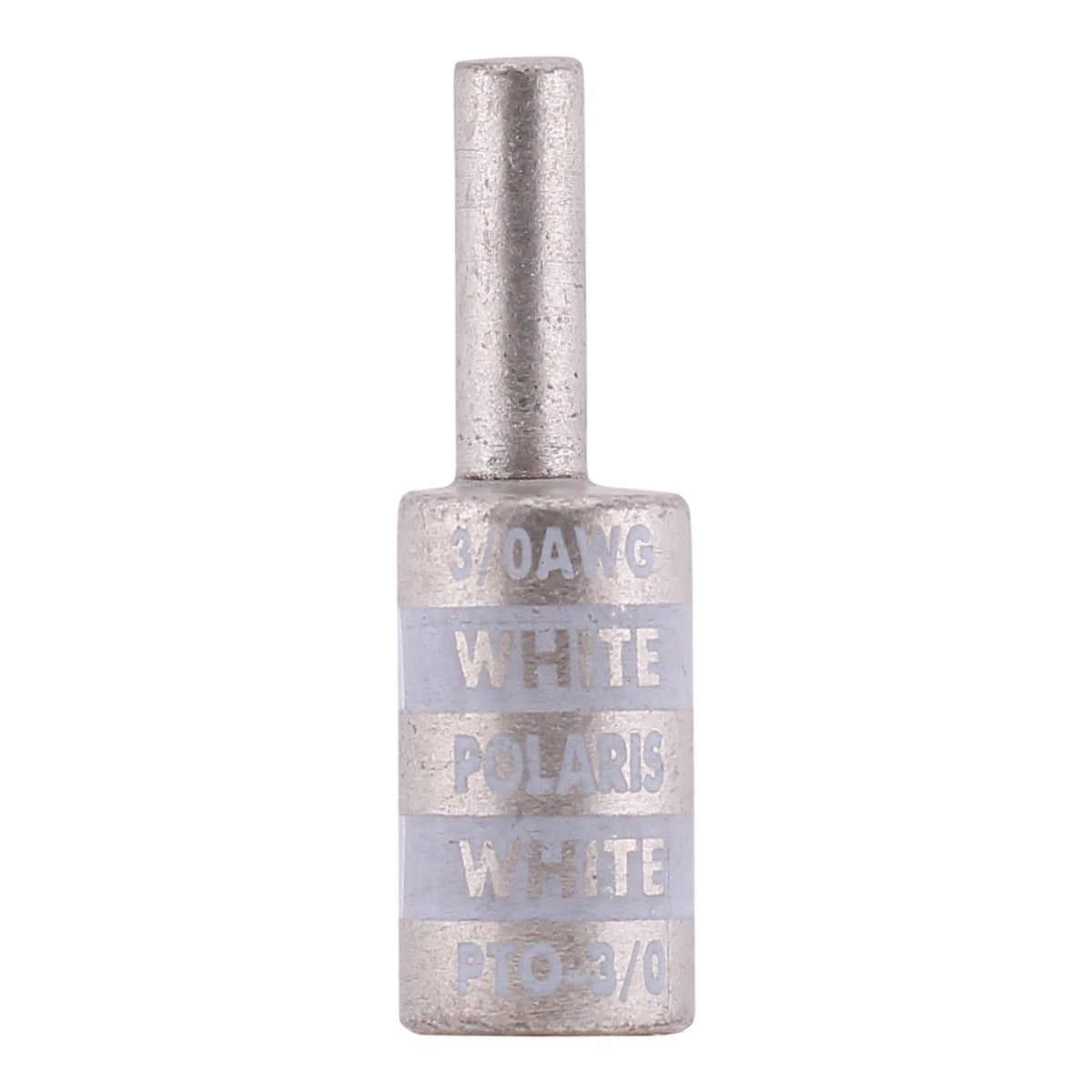 NSI Polaris, PTO-3/0, 3/0 AWG, 1/0 AWG Aluminum Pin, Offset Compression Pin Terminal, White - Image 9
