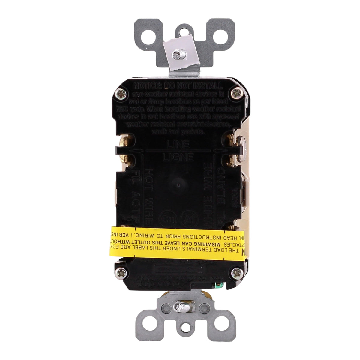 Leviton SmartlockPro, GFTR2-T, 20A, 2P, 125V, Slim GFCI, Tamper-Resistant, Outlet - Image 9