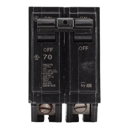 GE Q-Line, THQL2170, 70A, 2P, 120/240V, Thermal Magnetic, Circuit Breaker - Image 2
