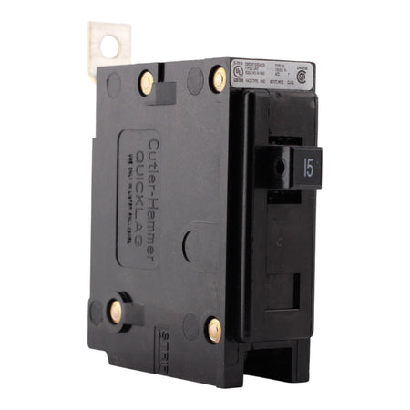 Eaton BAB, BAB1015, 15A, 1P, 120/240V, Bolt-On, Circuit Breaker
