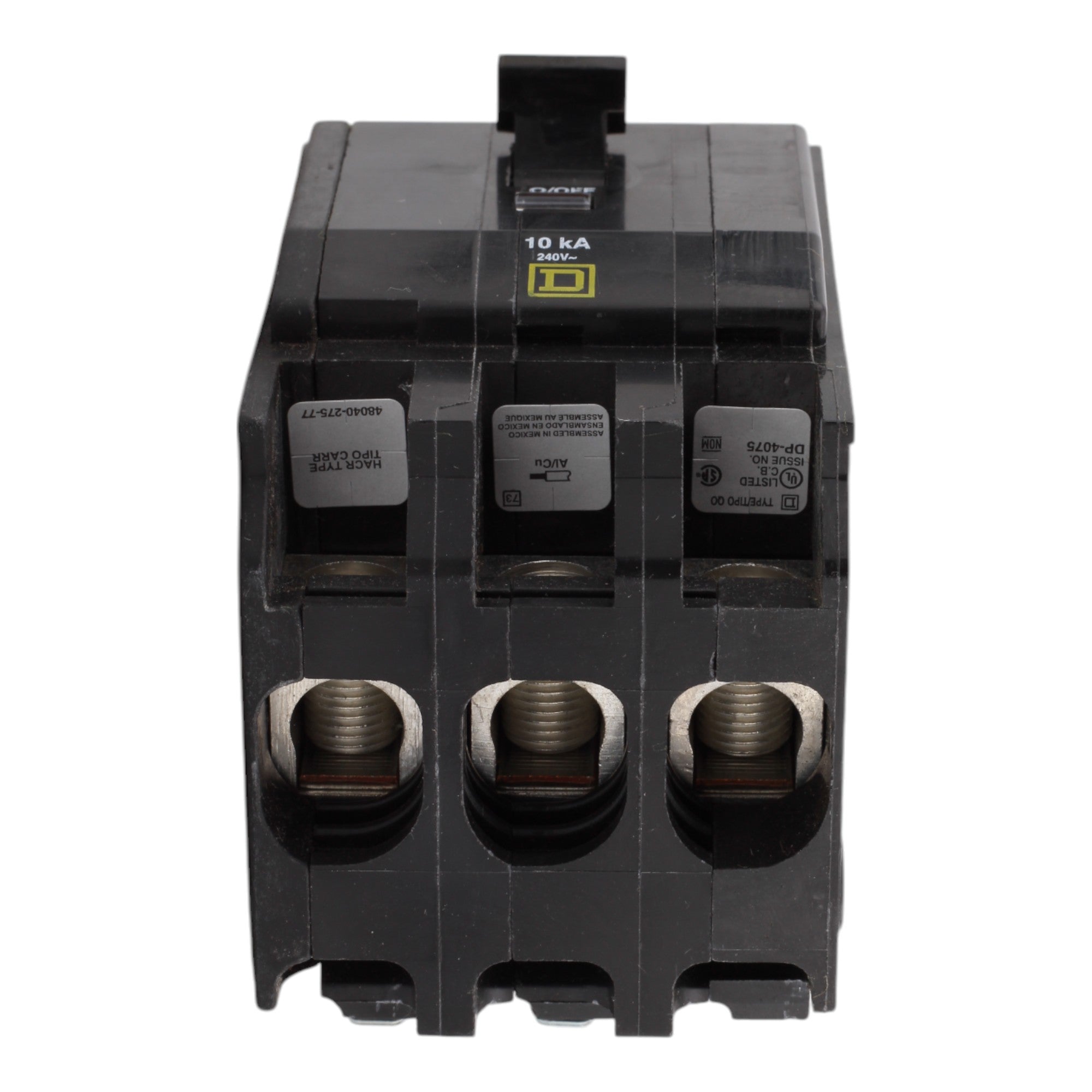 Square D QO3100, 100 Amps, 120/240 Volts, Triple Pole, Miniature Circuit Breaker, Standard Trip, Plug-In Mount, for QO Panels - Image 7