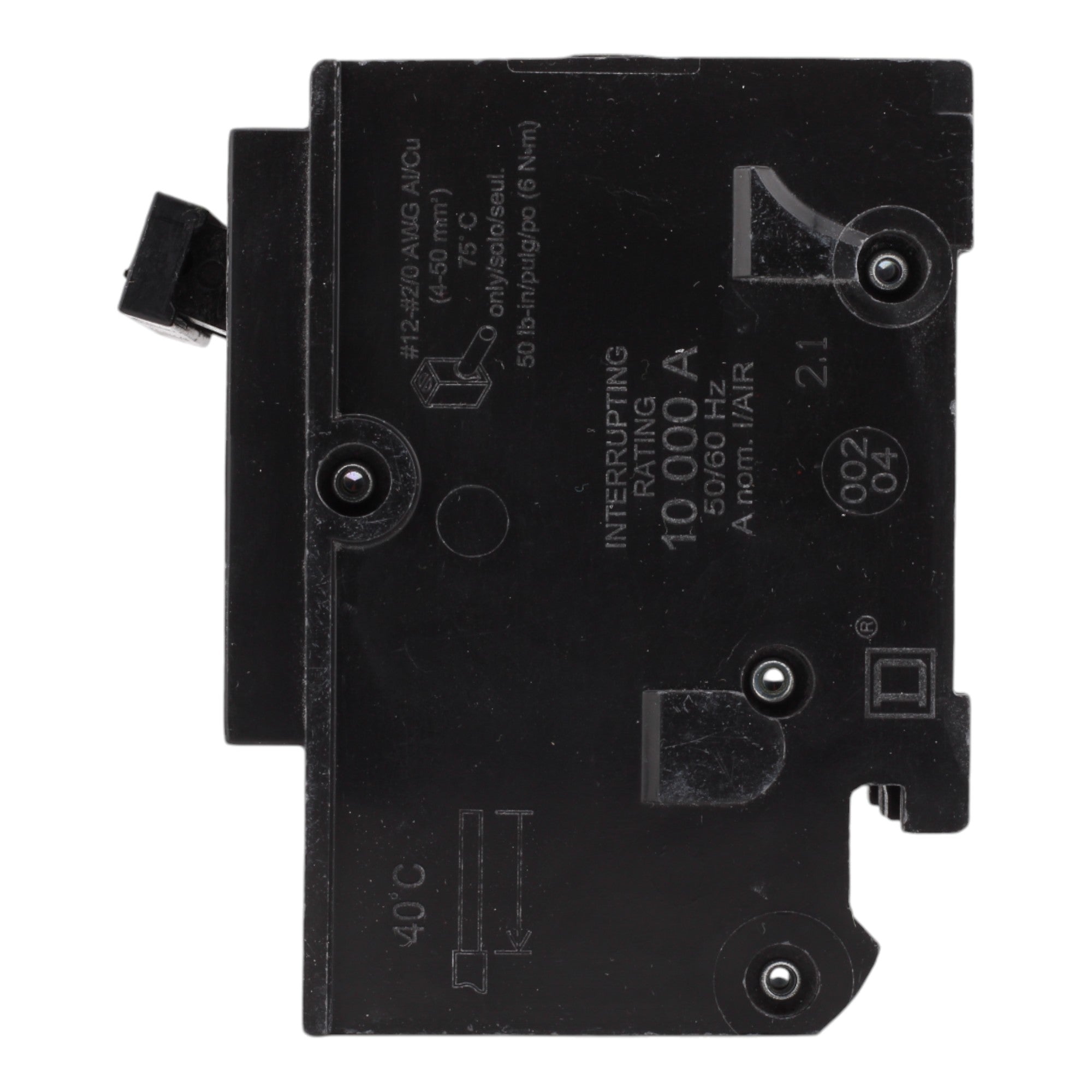 Square D Homeline HOM2100 100A 2P 120/240V Standard Plug-In Circuit Breaker - Image 4