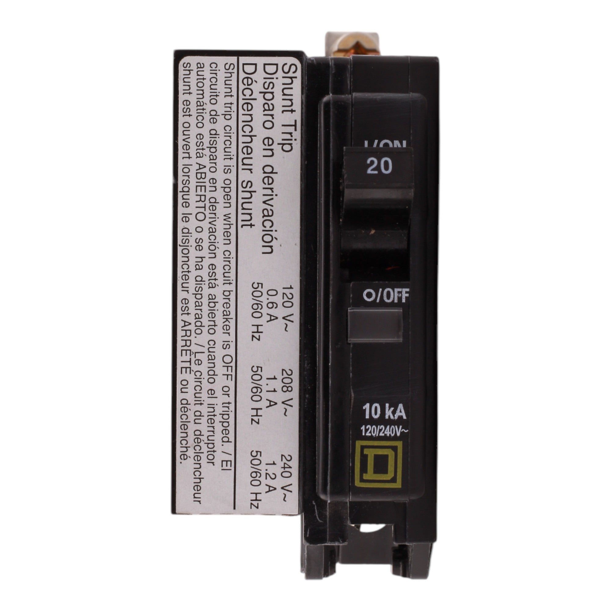 Schneider Electric QO QOB1201021 20A 1P 120/240V Standard Bolt-On Circuit Breaker - Image 5