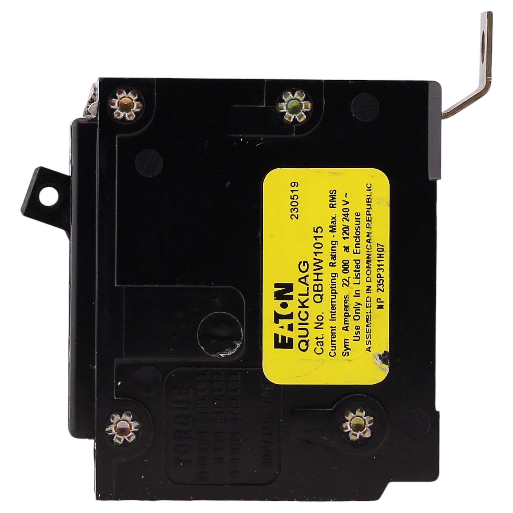 Eaton QBHW, QBHW1015, 15A, 1P, 120/240V, Quicklag, Thermal Magnetic, Bolt-On, Circuit Breaker - Image 4