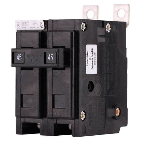 Eaton BAB, BAB2045, 45A, 2P, 120/240V, Quicklag, Thermal Magnetic, Bolt-On, Circuit Breaker - Image 3