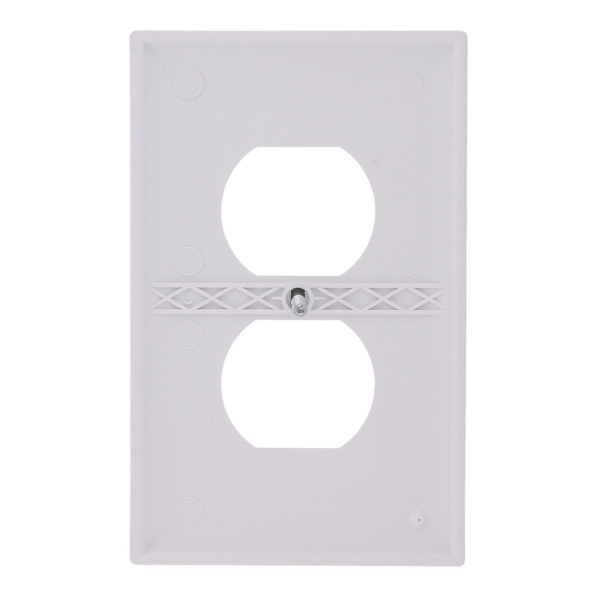 Pass & Seymour TradeMaster, TP8W, 1-Gang, Nylon Wall Plate, Duplex Receptacle, White - Image 6