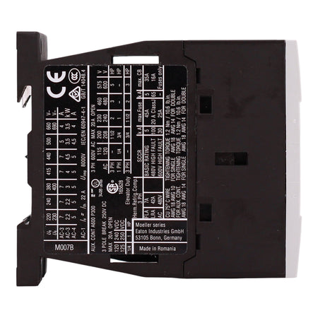 Eaton XT IEC, XTCE007B10AD, 7A, 3-Pole, 690VAC, 120VDC Coil, Full Voltage Non-Reversing Contactor - Image 6
