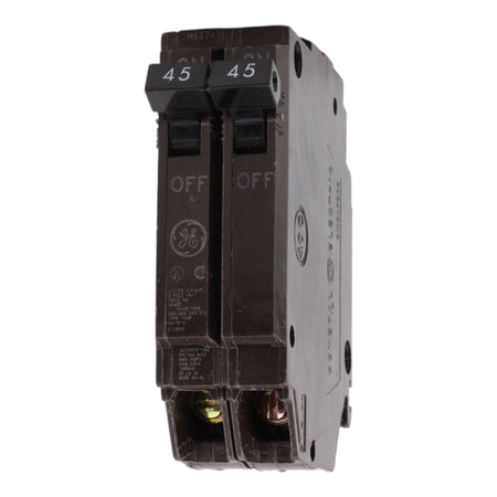 GE THQP245, 45A, 120/240V, 2-Pole Circuit Breaker, Plug-In, for Load Centers and Lighting Panels - Image 3