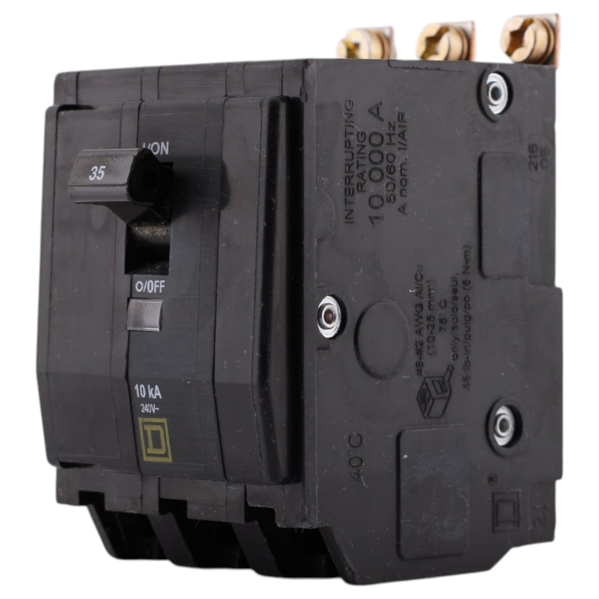 Square D QO, QOB335, 35A, 3P, 120/240V, Bolt-On, Circuit Breaker - Image 3