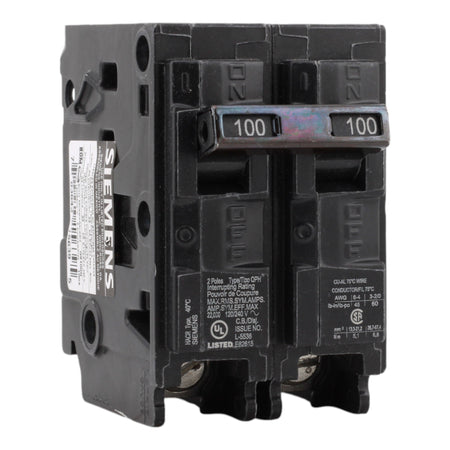 Siemens Q2100H 100A 2P 120/240V Circuit Breaker