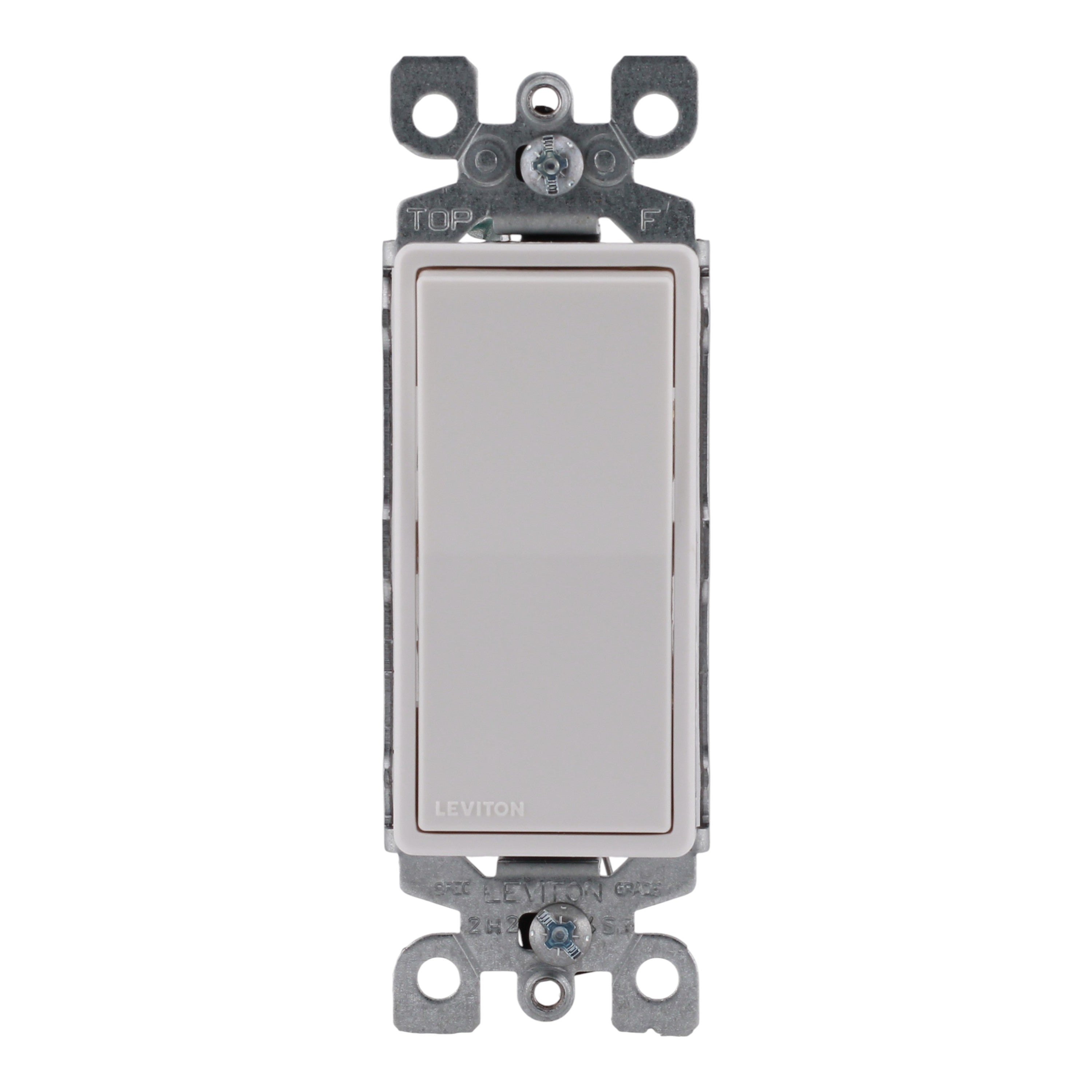 Leviton Decora PACK-10 5601-2W 15A Single-Pole 120/277V Grounding Rocker Switch White - Image 4