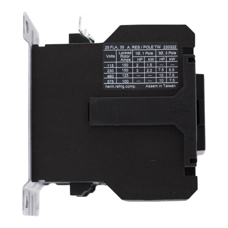 Eaton, C25DNE325A, 25A, 3-Pole, 110-120V, Definite Purpose Contactor, Box Lugs, Non-Reversing - Image 5
