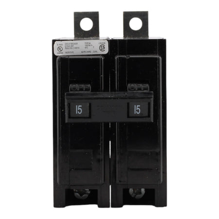 Eaton BAB2015 15A 2P 120/240V Thermal-Magnetic Circuit Breaker - Image 2