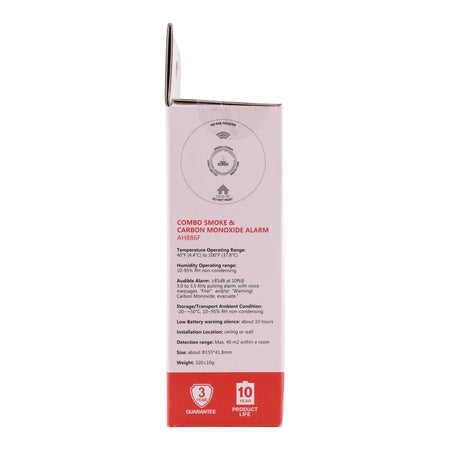 AH Lighting, AH886F, Combo Smoke & CO Alarm, 120V, Hardwired, 9V Backup, Interconnectable - Image 4