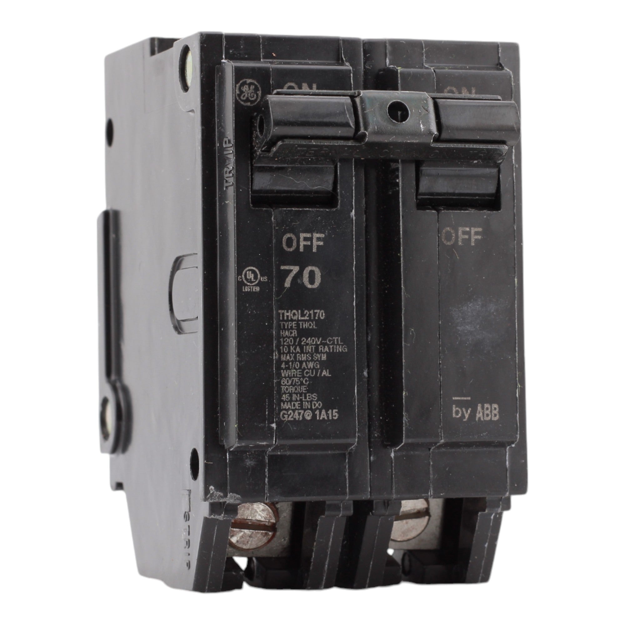 GE Q-Line, THQL2170, 70A, 2P, 120/240V, Thermal Magnetic, Circuit Breaker
