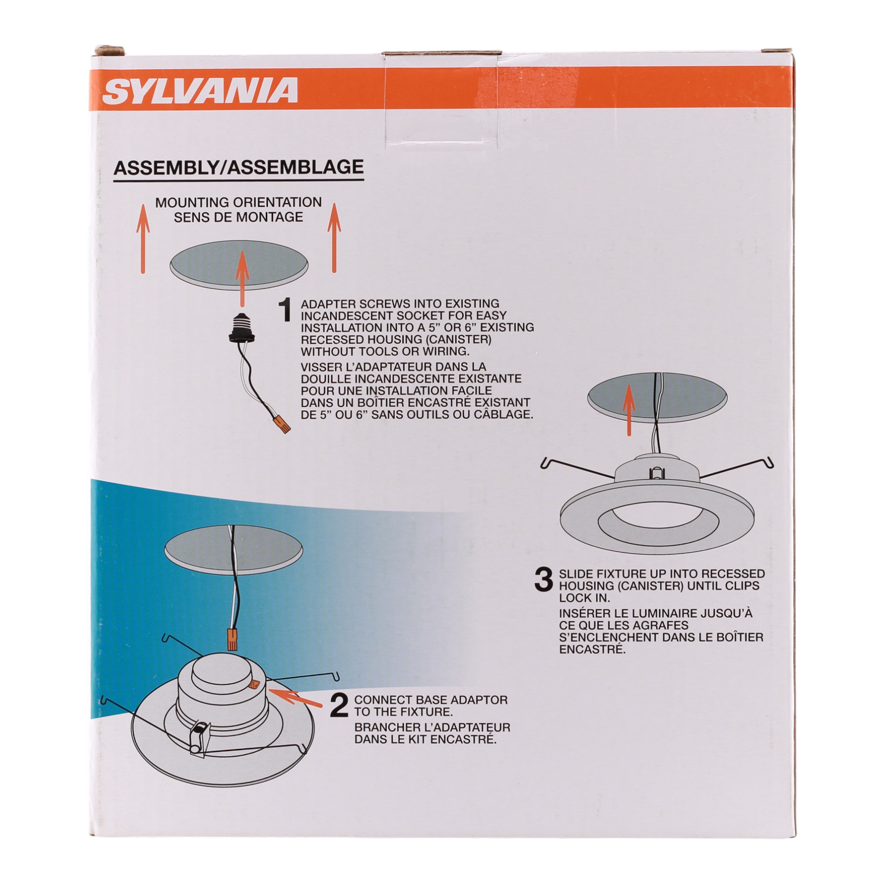 Sylvania LEDRT567009302H 5"/6" 10W 120V 3000K LED Downlight Kit - Image 6
