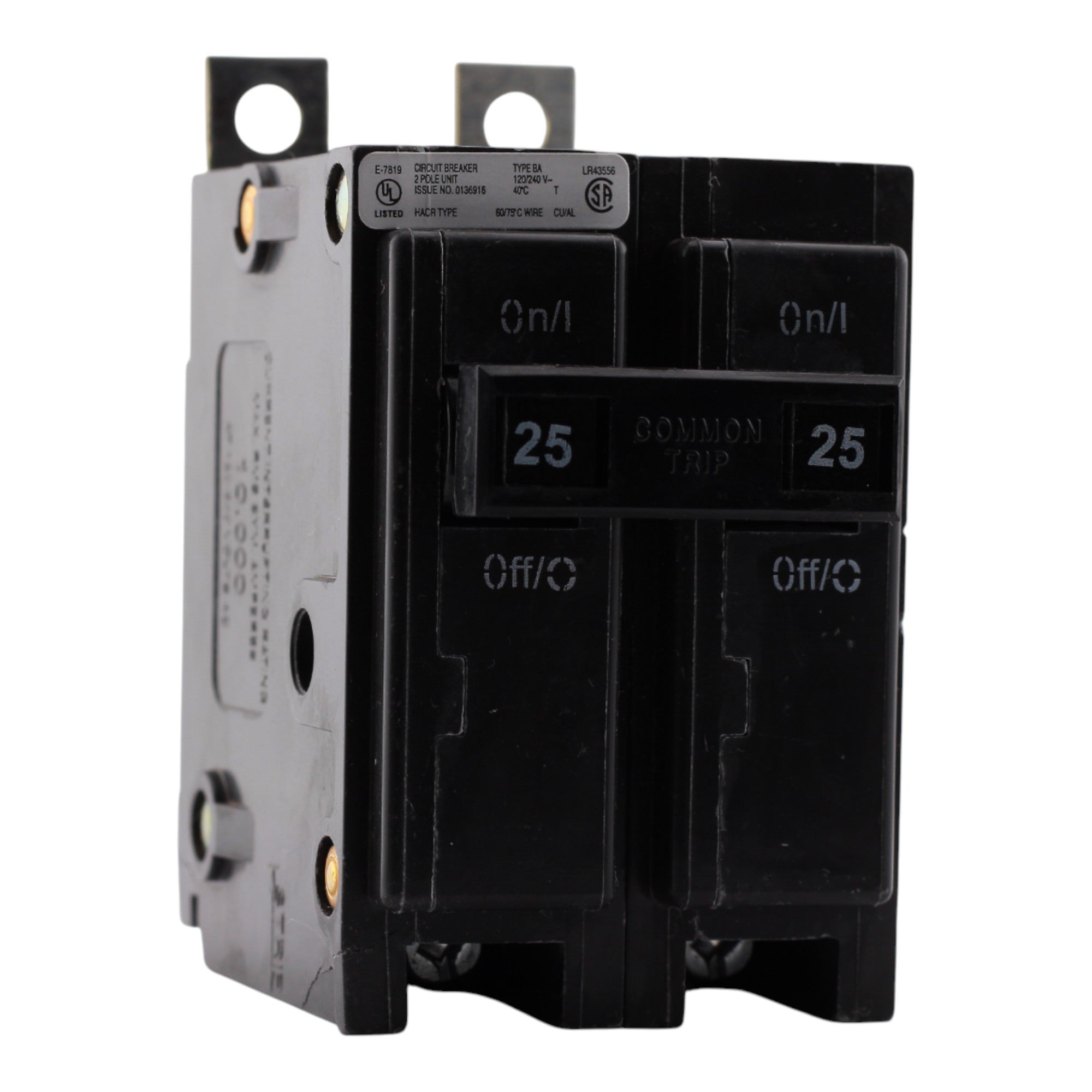 Eaton BAB, BAB2025, 25A, 2P, 120/240V, Bolt-On, Circuit Breaker - Image 9