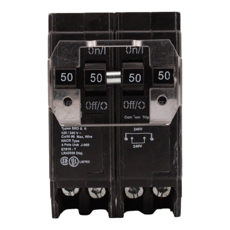 Eaton BQC250250 50A-50A 4P 120/240V Quadplex Circuit Breaker - Image 2