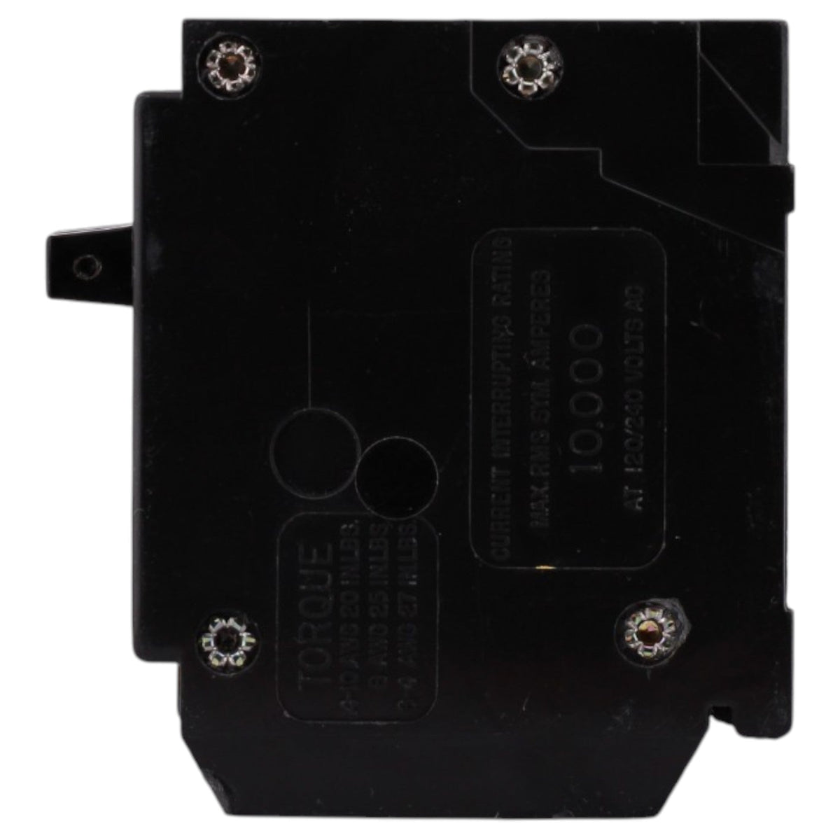 Thomas & Betts TBBQ, TBBQ2402120, 20A/40A, 4P, 120/240V, 10kAIC, CTL Quadplex, Plug-On, Circuit Breaker - Image 4