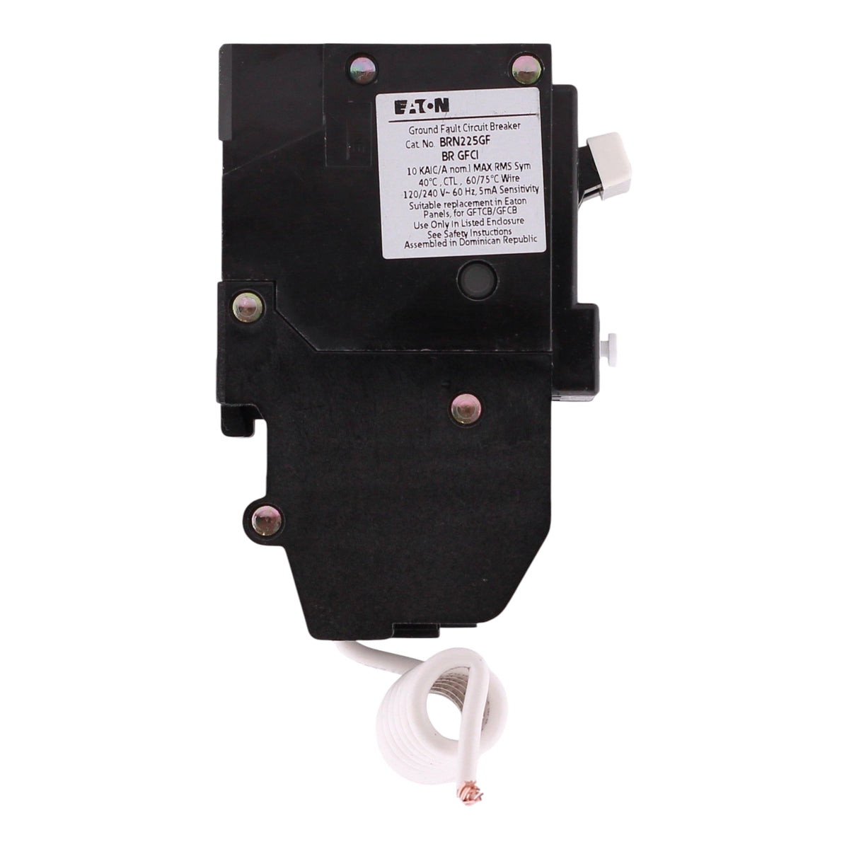 Eaton BR, BRN225GF, 25A, 2P, 120/240V, GFCI, Pigtail Neutral, Circuit Breaker - Image 9