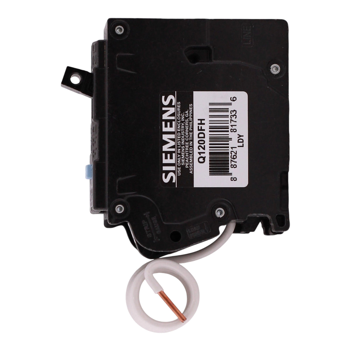 Siemens QFGA2, Q120DFH, 20A, 1P, 120V, Dual Function AFCI/GFCI, Pigtail Neutral, Circuit Breaker - Image 9