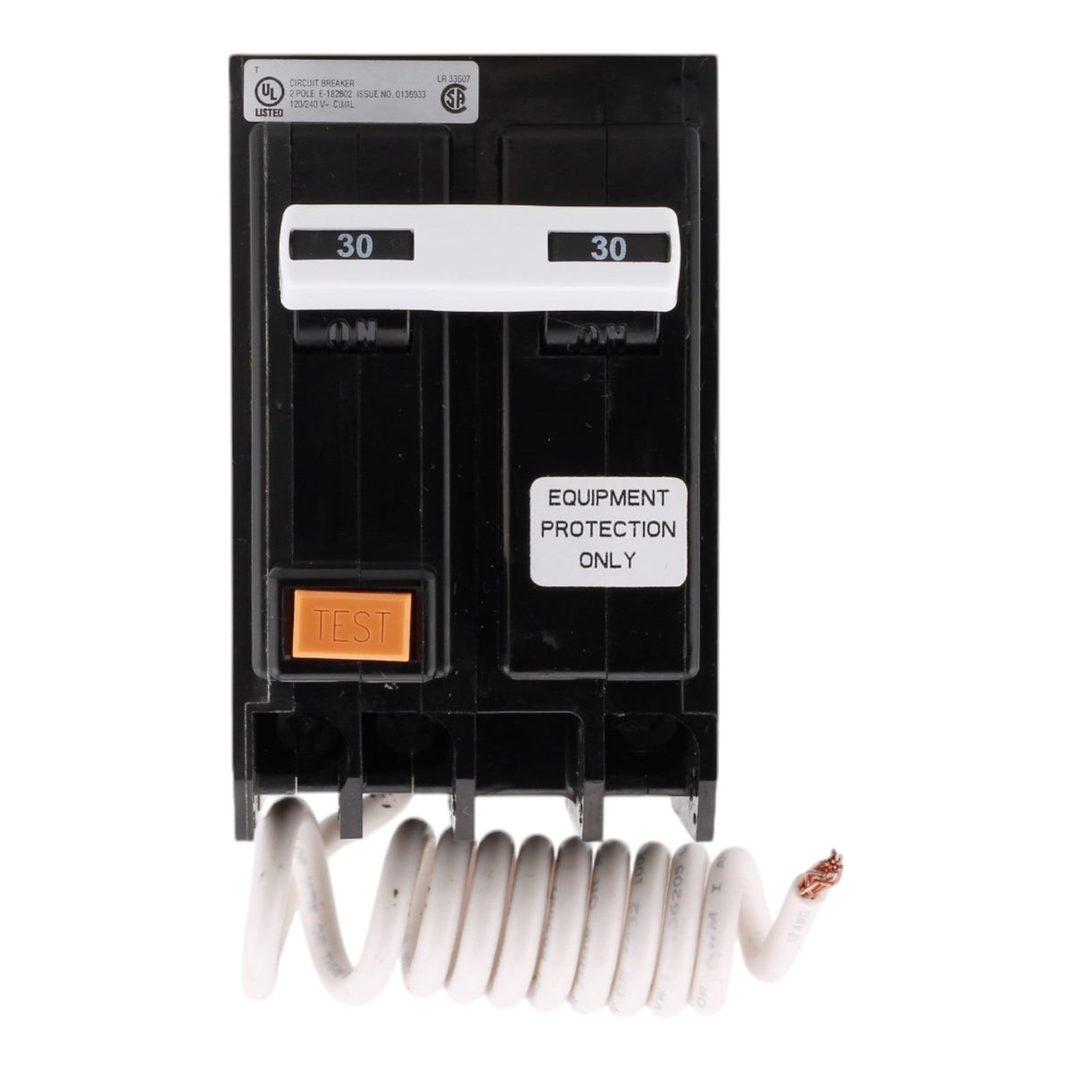 Eaton GFEP230 30A 120/240V 2-Pole GFCI Breaker for BR Loadcenters, Pigtail Neutral, Industrial Ground Fault Protection - Image 2