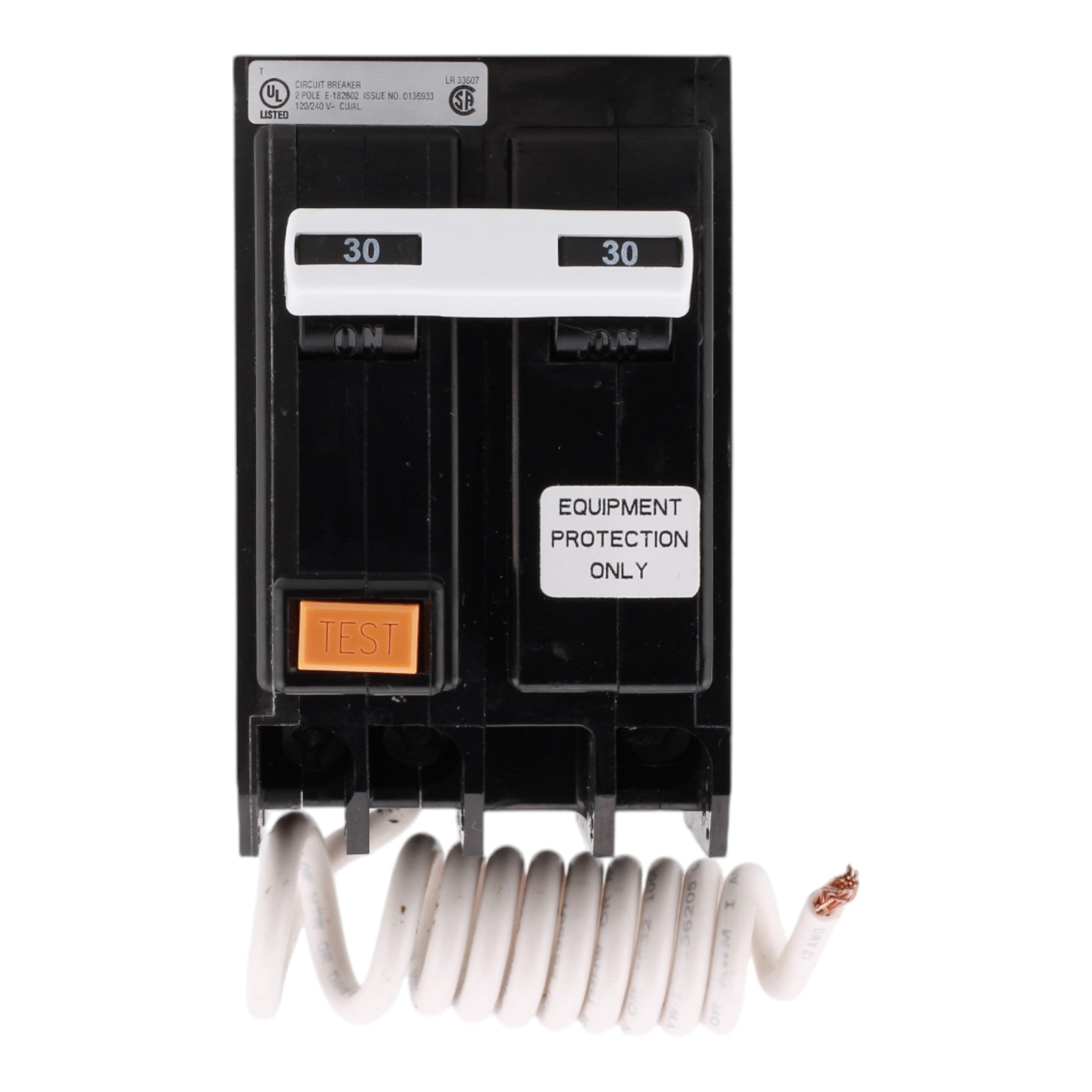 Eaton GFEP230 30A 120/240V 2-Pole GFCI Breaker for BR Loadcenters, Pigtail Neutral, Industrial Ground Fault Protection - Image 2