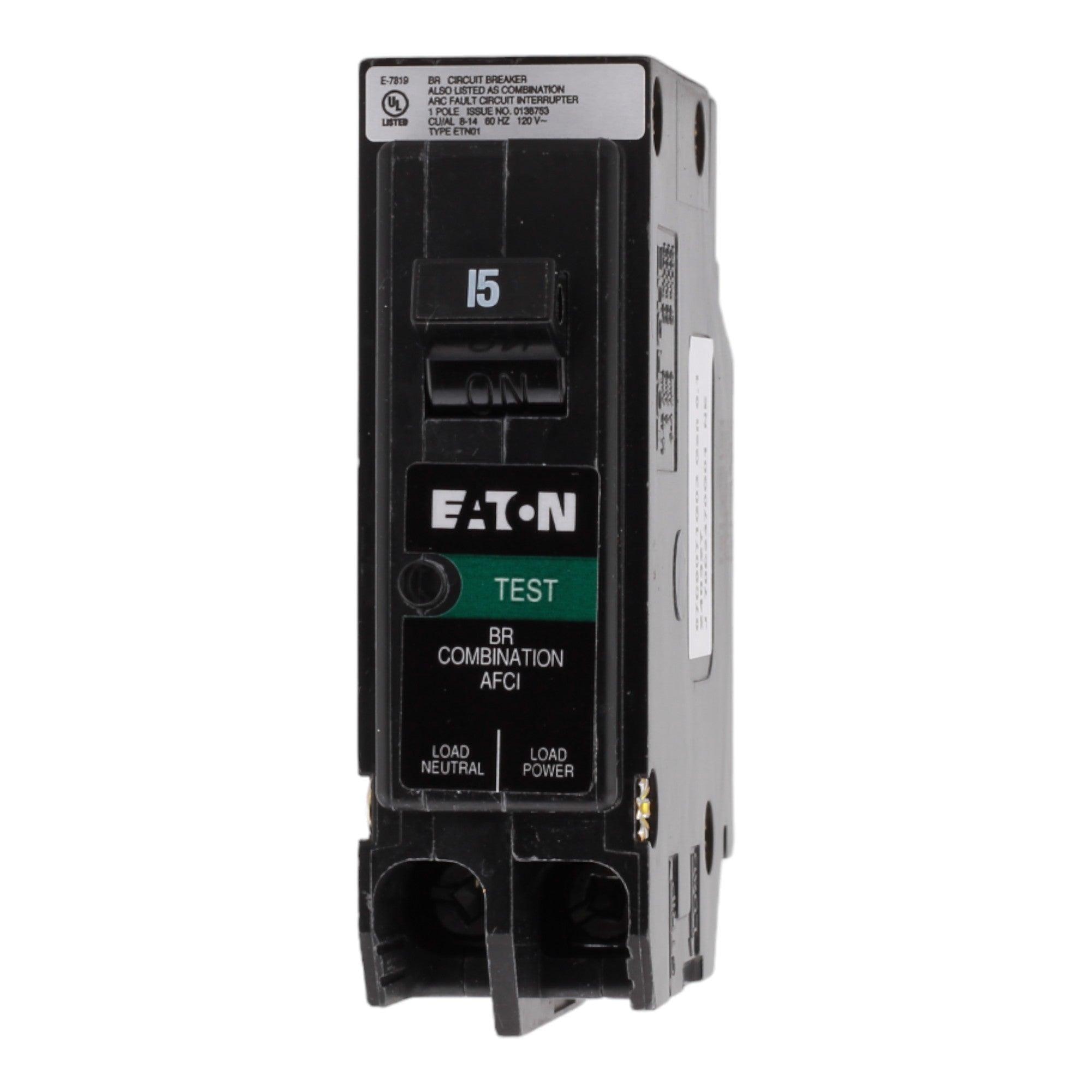 Eaton BR BRP115AF 15A 1P 120V AFCI Plug on Neutral Circuit Breaker - Image 2