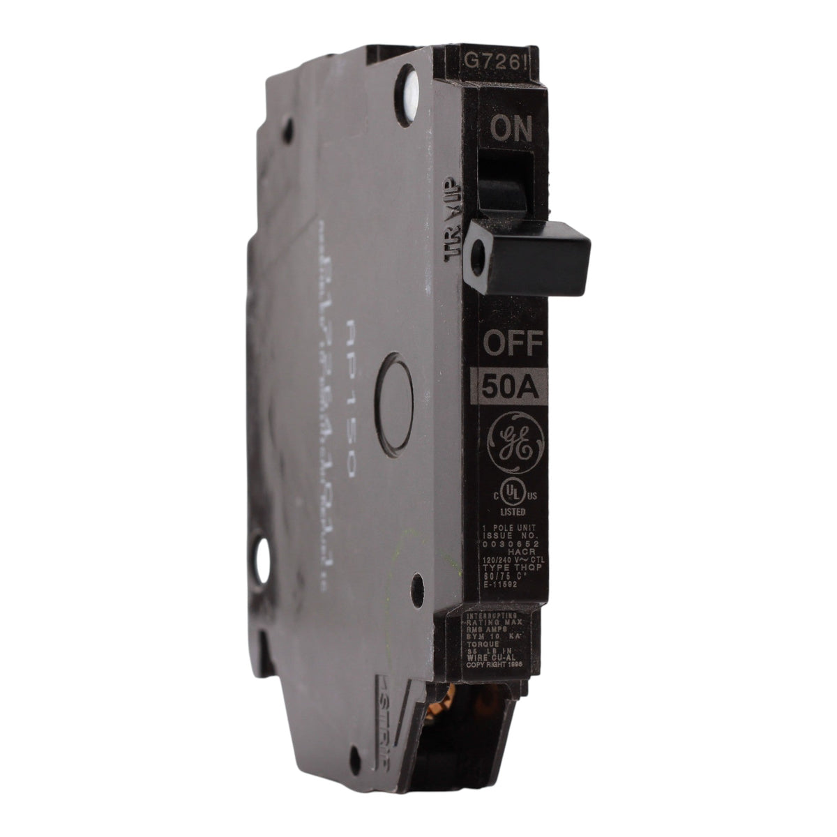 GE Q-Line, THQP150, 50A, 1P, 120/240V, Thin Series, Circuit Breaker