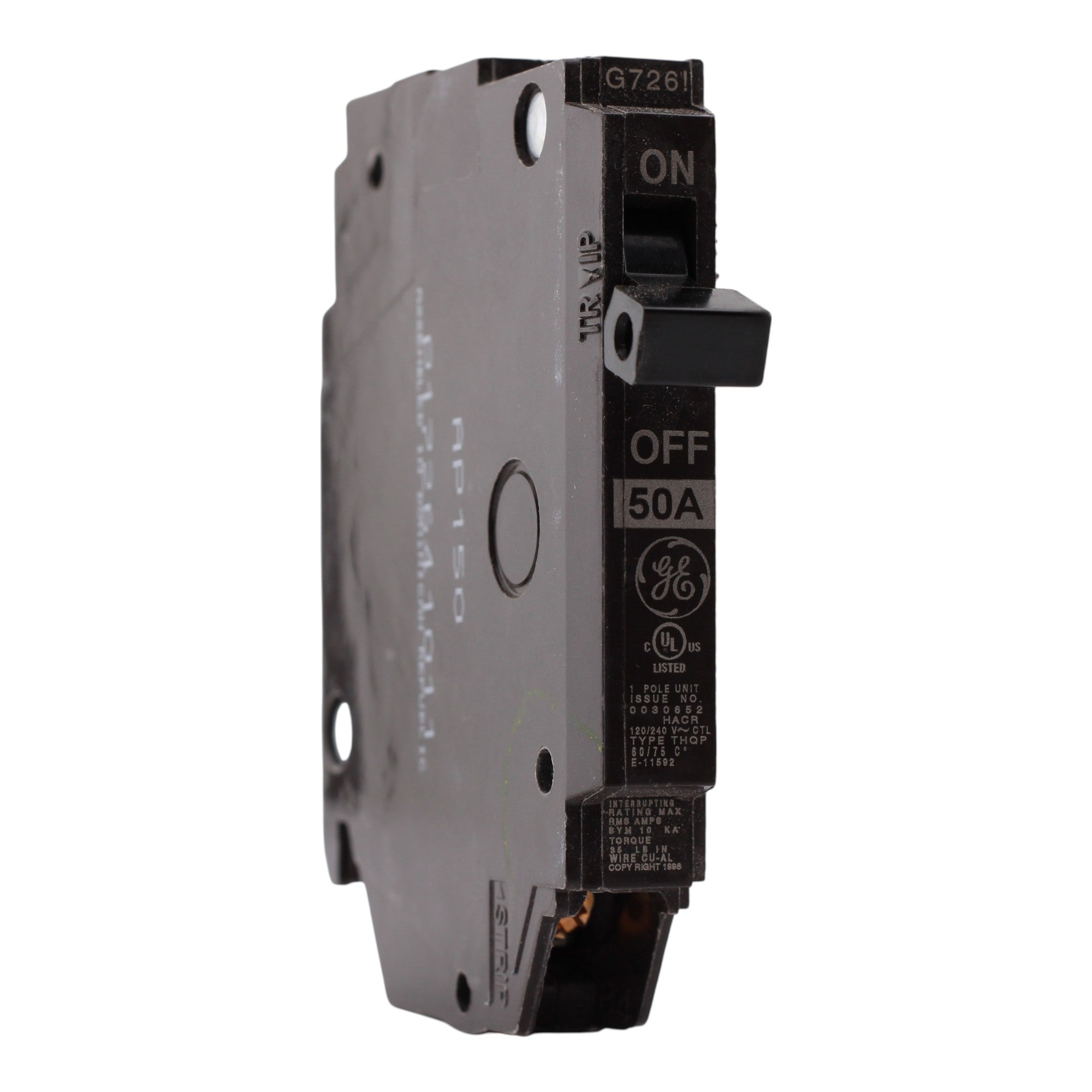 GE Q-Line, THQP150, 50A, 1P, 120/240V, Thin Series, Circuit Breaker