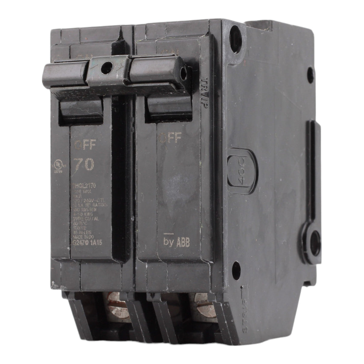 GE Q-Line, THQL2170, 70A, 2P, 120/240V, Thermal Magnetic, Circuit Breaker - Image 3