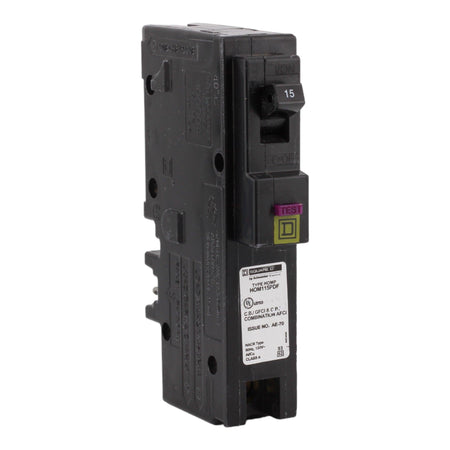 Square D Homeline HOM115PDF 15A 1P 120V AFCI/GFCI Plug on Neutral Circuit Breaker