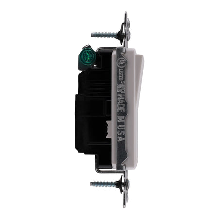 Leviton Decora PACK-10 5601-2W 15A Single-Pole 120/277V Grounding Rocker Switch White - Image 5