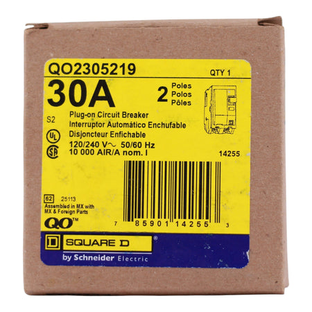 Square D QO, QO2305219, 30A, 2P, 120/240V, Circuit Breaker - Image 3