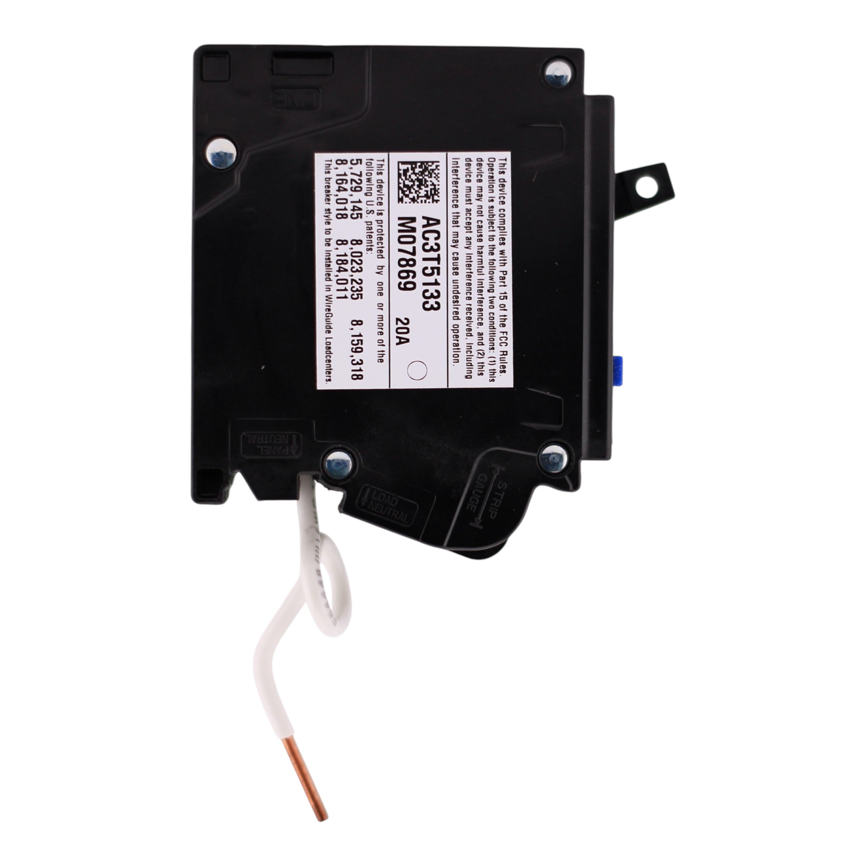 Siemens QA, QA120AFCWG, 20A, 1P, 120V, AFCI, Pigtail Neutral, Circuit Breaker - Image 5