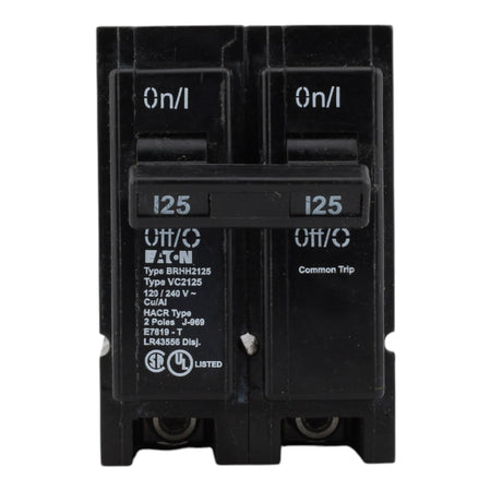 Eaton BR BRHH2125 125A 2P 120/240V Circuit Breaker - Image 2