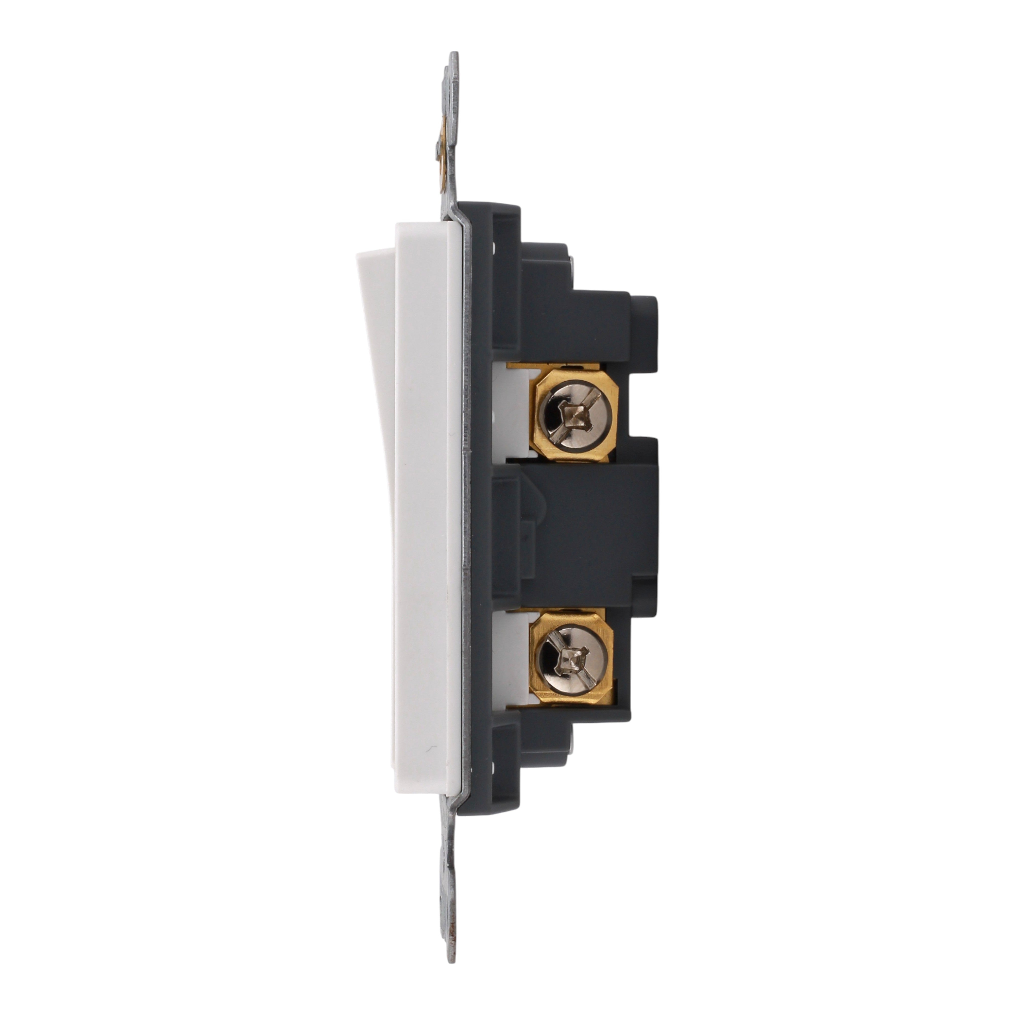 RES POWER 15A 125V Decorator Style Single-Pole Switch cULus Listed White - Image 5