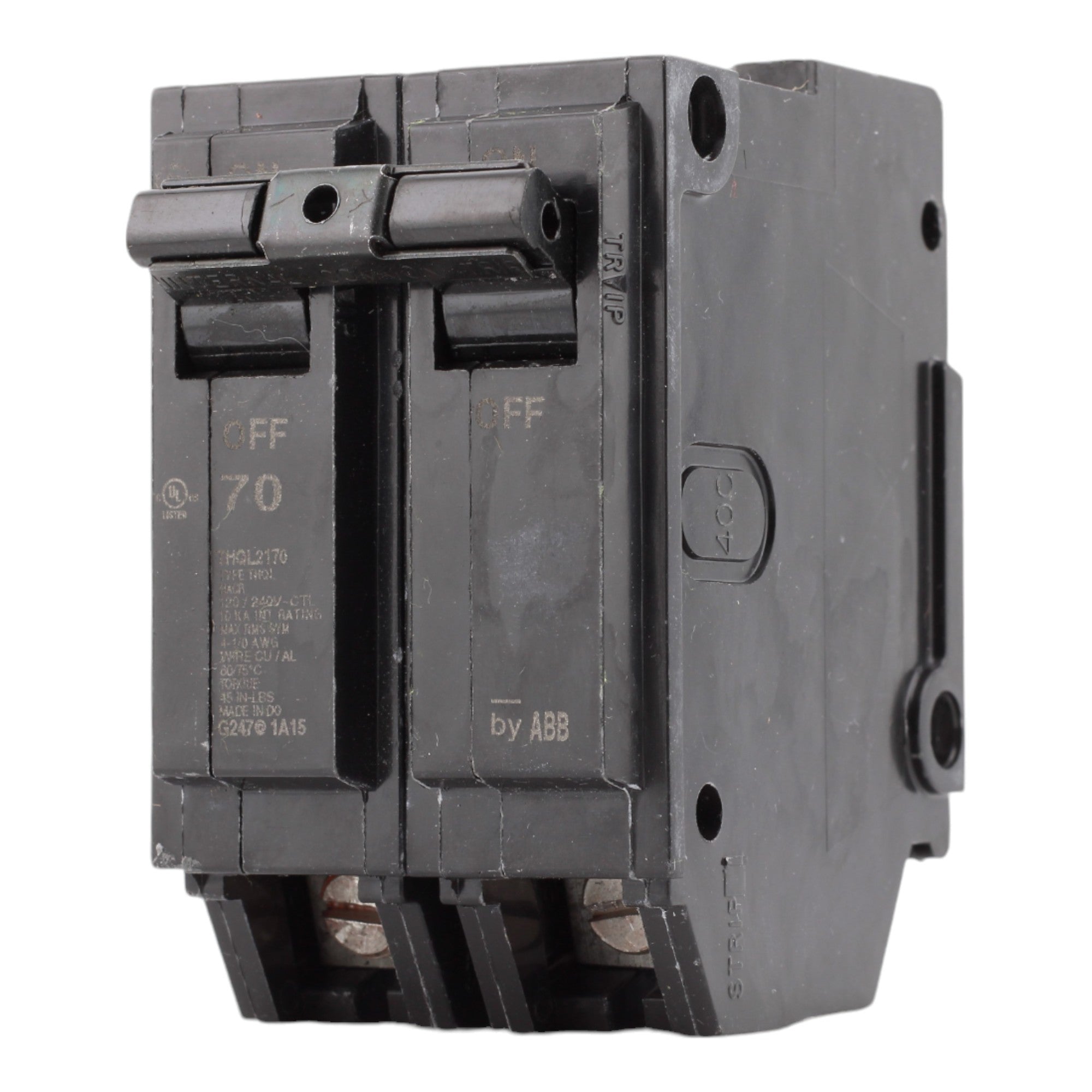 GE THQL2170P 70A 240V 2P Standard Circuit Breaker Plug-On Q-Line Panels - Image 3