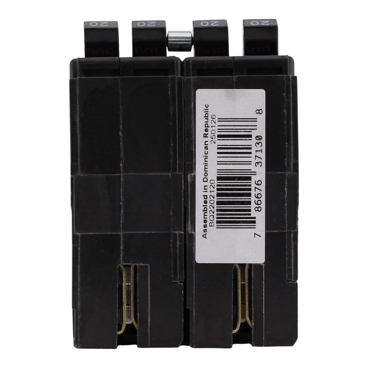 Eaton BR BQ2202120 20A/20A + 20A/20A 4P Quadplex Independent Trip Circuit Breaker - Image 7