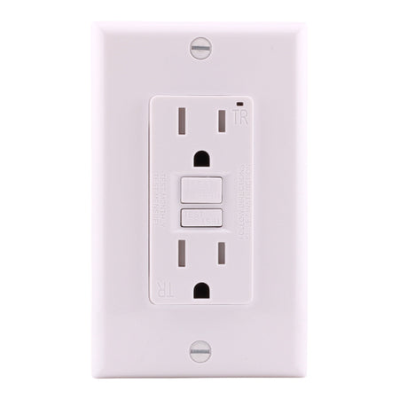 Aida 15A GFCI Receptacle w/ LED, Self-Test, TR, 120V, White - Image 7