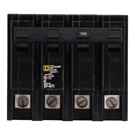 Square D Homeline, HOM2150, 150A, 4P, 120/240V, Standard, Plug-In, Circuit Breaker - Image 4